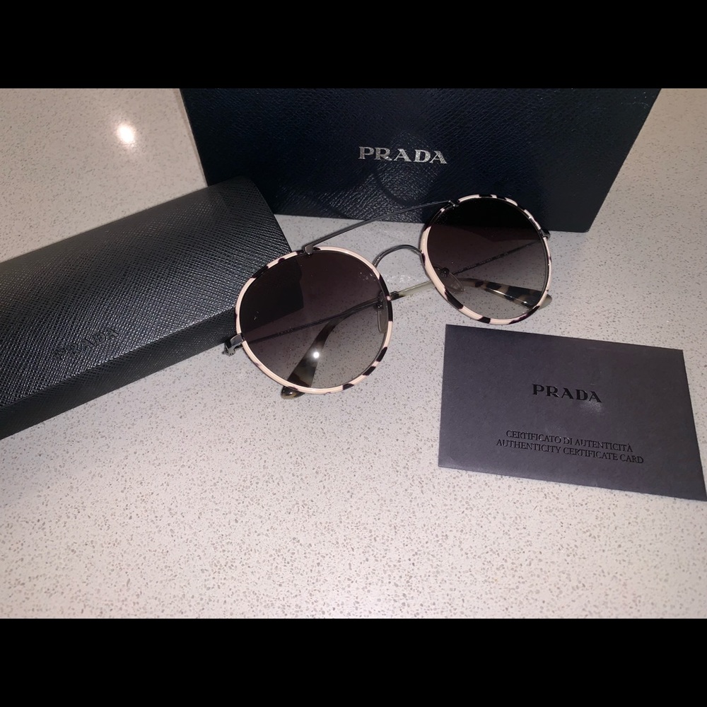 Prada round sunglasses